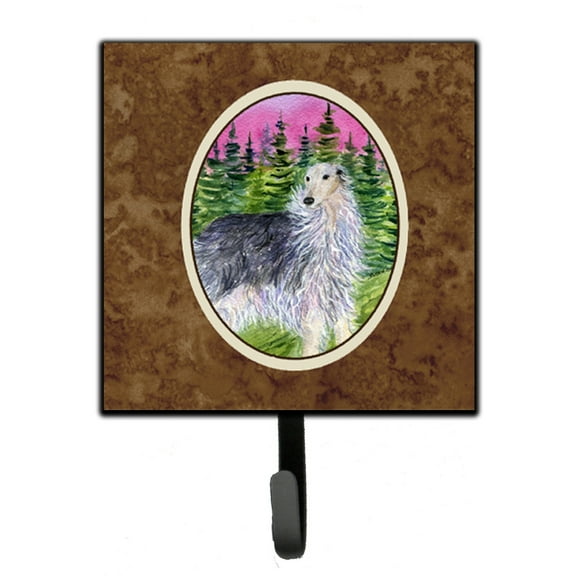 Carolines Treasures SS8227SH4 Borzoi Leash Holder or Key Hook, Small, Multicolor
