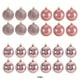 thumbnail image 5 of Naiovety 24x adornos de bolas de Navidad aplicación amplia decoración efectiva duradera y confiable fácil Kits de decoración para fiestas oro rosa, 5 of 6