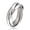 Silver, variant on Jewelry Women's Polished Intertwined Triple Band Stainless Steel Ring