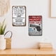 thumbnail image 3 of Placa Metal Vintage Advertencia Pintura Hierro Rectangular Bar para El 30x40cm 2 Uds., 3 of 9