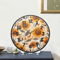 thumbnail image 4 of Yayeee Wall Clock Battery Operated 9.5" Silent Quartz Non-Ticking for Living Room Decor, Watercolor Sunflowers and Leaves, 4 of 8