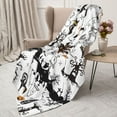 thumbnail image 4 of Throw Blanket for Couch Sofa and Bed, Halloween Icon Collection Super Soft Plush Throw Blanket, Fuzzy Cuteness Comfy Warm Washable Flannel Blanket & Throws for All Season, 4 of 7