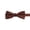 Brown, variant on Men Elegant Solid Double Layer Bow Tie Wedding Party Tuxedo Shirt Formal Bowtie