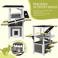 thumbnail image 5 of Aukfa 4-Tier Outdoor Cat House with Weatherproof Roof, Wooden Cat Tree with Ramps & Scratching Post, Multi-Level Cat Enclosure for Outside/Inside,White, 5 of 7