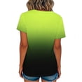 thumbnail image 6 of WQNVRNR Mens Summer Shirts- Crewneck Fashion Casual Printed Short Sleeve Tee Green Size S, 6 of 9