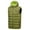 Olive, variant on Mapamyumco Men’s Puffer Vest Lightweight with Hood, Water-Resistant Jacket Sleeveless for Hiking Ski Black S