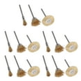 thumbnail image 4 of 15 ruedas de alambre de latón, herramienta rotativa de pulido de metal, cepillos en forma de T, forma de bolígrafo, forma de cuenco, 4 of 14