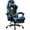 Blue, variant on N-GEN GAMING Video Gaming Chair with Footrest High Back Ergonomic Comfortable Office Computer Desk with Lumbar Support Height Adjustable with PU Leather Recliner for Adults Women Men (Black)