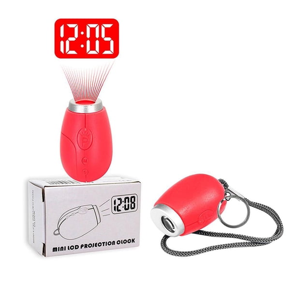 Reloj de proyección Portátil perfecl LED rojo