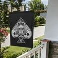 thumbnail image 5 of Skull Ace Of Spades Garden Flag 12.5"X18" Outdoor Indoor Garden Decor Porch Banner Sign With Grommets Uv Fade Resistant, 5 of 8