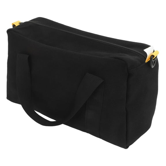 STRANDCHIC Heavy Duty Black Canvas Tool Bag Multifunctional Tool Carrier for Construction
