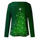thumbnail image 5 of Camisas de Navidad Para Mujer Tops de Cuello Redondo Blusa de Manga Larga Con Estampado de Árbol de Moda Odeerbi  ODB194464, 5 of 5