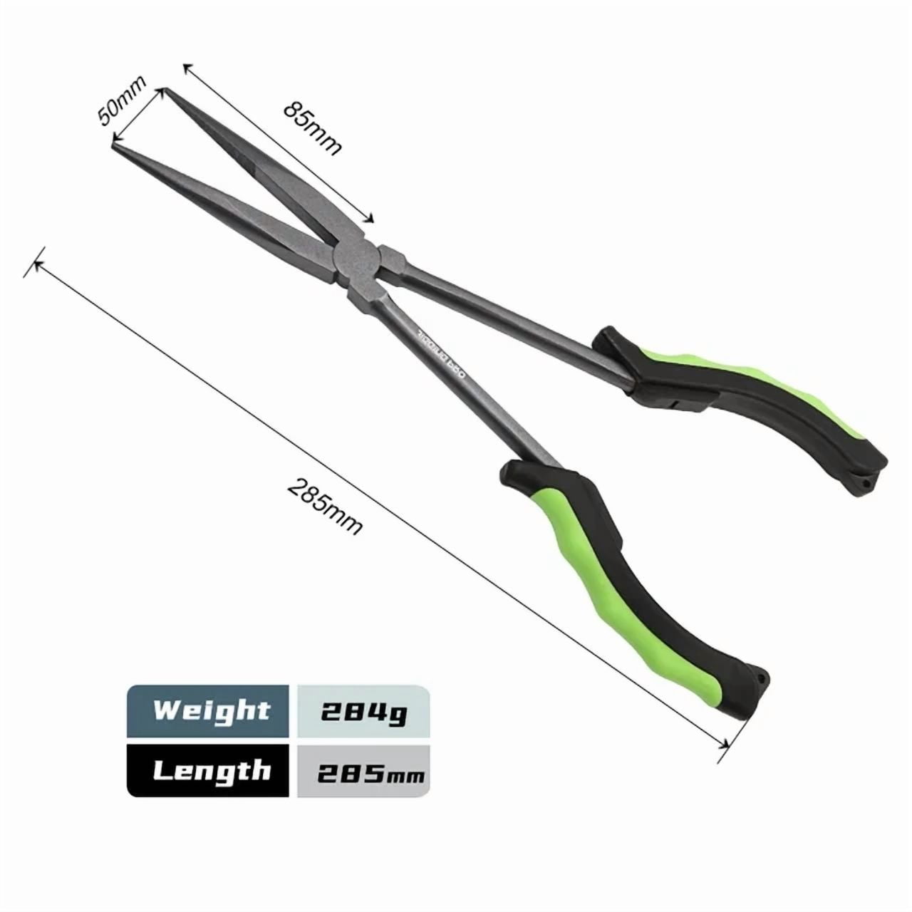 CIRCLE- Long Beak Fish Hook Removal Pliers-Safely Remove Hooks And Bait-11 Inches Long