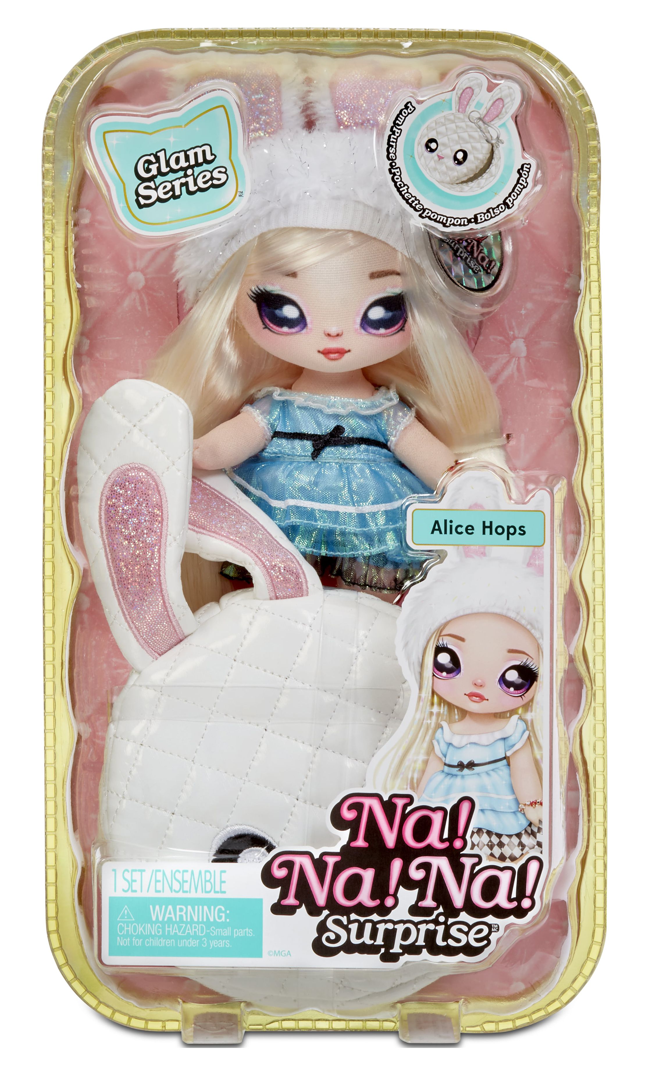 Na Na Na Surprise Glam Series Alice Hops Blonde Fashion Doll with Purse - image 4 of 6