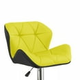 thumbnail image 2 of Modern Home Spyder Contemporary Adjustable Height Barstool/Bar Chair (Black/Yellow), 2 of 6