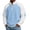 Light Blue, variant on Jalioing Sweatshirts for Men Casual Color Block Half Zip Stand Collar Texture Pullover Shirt Fashion Long Sleeve Tops