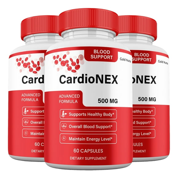 CardioNex Capsules, Maximum Strength Supplement Pills, All Natural 30 Day Supply per Bottle  (3 Pack)
