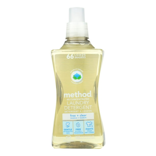 Method Products Inc Laundry Detergent Free and Clear 4X Case of 4