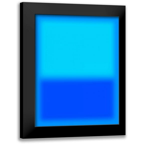 Lake, Shelley 12x14 Black Modern Framed Museum Art Print Titled - Blue and Aqua