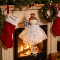 thumbnail image 5 of 3-Style Christmas Angel Hanging Ornament,Lace Sequin Skirt Metal Bell Cloth Figurine,Multicolor Holiday Decor,1-Count, 5 of 10
