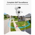 thumbnail image 4 of Solar Security Cameras Wireless Outdoor,Dual-Lens 2K PTZ Cameras for Home Security, 360° View, PIR AI Human Detection, NVR, 32GB Local Storage, No Monthly Fees, 4 of 11