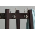 thumbnail image 3 of Lisonu 72" Tall Coat Rack, Wood Hall Tree with 3-Tier Storage Shelves and Hooks, Entryway Organizer Stand, Espresso Finish, 3 of 6