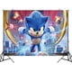 thumbnail image 3 of Fondo fotográfico personalizado con nombre y años de Sonic the Hedgehog, decoración para fiesta de cumpleaños, vinilo, tela de poliéster, pancarta de tela, 3 of 5