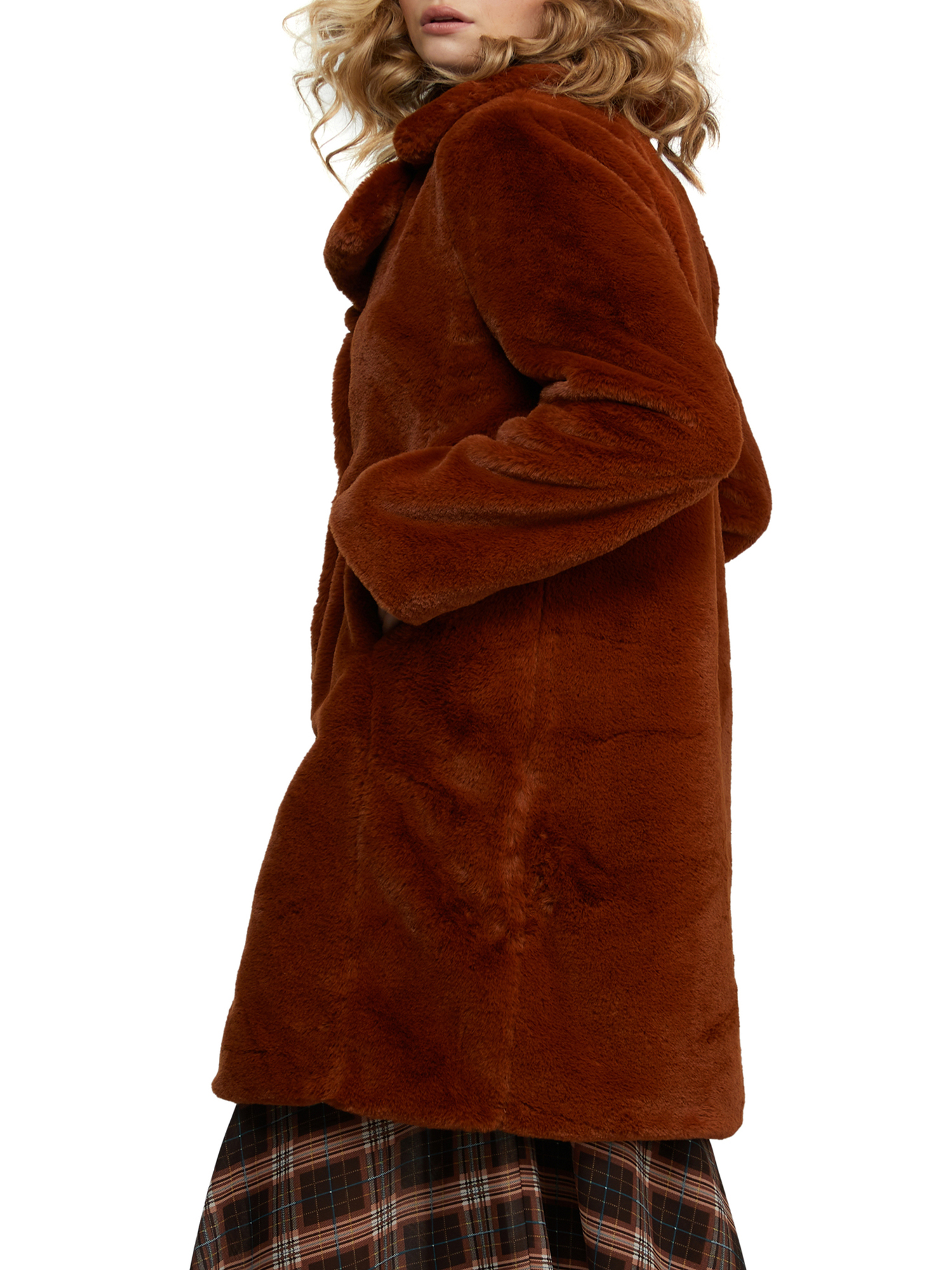 Badgely Mischka Women’s Long Faux Fur Coat - image 2 of 3