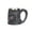 Gray, variant on Retro Zircon Relief Dragons Mug, Exquisite Stainless Steel Beer Mugs Coffee Cup Tea Mug, D&D Mythical Designs for Bar Home Decoration, 450ml/15oz