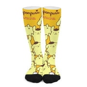 Pompompurin Compression Socks For Women And Men Support Knee High Socks For Running Hiking Athletic Nursing