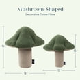 thumbnail image 7 of Phantoscope Mushroom Shaped Throw Pillow, Teddy Fleece Plush Decorative Accent Cushion, 13 x 12 inch, Light Green, Cute Summer Home Decor for Couch, Sofa, Bed & Chair, 7 of 7