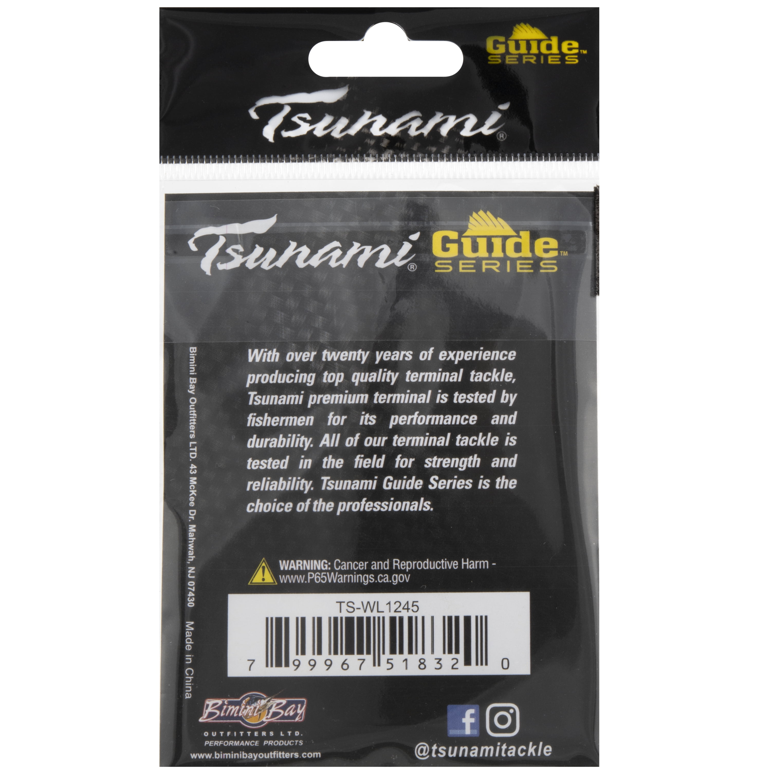 Tsunami Wire Leader 12" 45 lb- 3 Pack, TS-WL1245