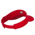 thumbnail image 3 of Dalmatian Head Embroidered Pro Style Cotton Washed Visor - Red OSFM, 3 of 5