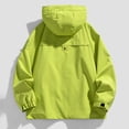 thumbnail image 6 of Husipze Rain Jacket Men Lightweight Waterproof Raincoat Zip Up Windbreaker Athletic Coats with Hood Mens Casual Jacket for Outdoor Sports Green S, 6 of 6