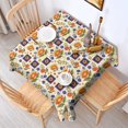 thumbnail image 2 of Pioneer Flower Floral Print Pattern Square Tablecloth, Waterproof Wipeable Spillproof Washable Table Cover for Home Kitchen Party Decor, 60"x60", 2 of 6