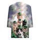 thumbnail image 2 of TaTaai Women V-Neck 3/4 Sleeve St. Patrick's Day Print Loose Top Casual Fashion T-Shirt Ladies Spring Holiday Gathering Wear Lightweight Breathable Non-See-Through No Fading Top Gift, 2 of 5