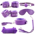 thumbnail image 1 of Esposas Látigo Cuerda Con Los Ojos Vendados Collar Bondage Juguete Juego De Rol Esclavo Juguete 7 Unids/Set Noticed XX000579-03, 1 of 4