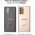 thumbnail image 2 of Phone Case for Samsung Galaxy Note 20 Ultra Glaxay Note20 Plus 5G Wallet with Tempered Glass Screen Protector Leather Slim Flip Cover Card Holder Stand Cell Gaxaly Notes 20Ultra Note20+ U + Brown, 2 of 13