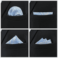 thumbnail image 6 of 5 Pieces Assorted Mens Silk Pocket Square Handkerchiefs Set Lot 30, 6 of 7