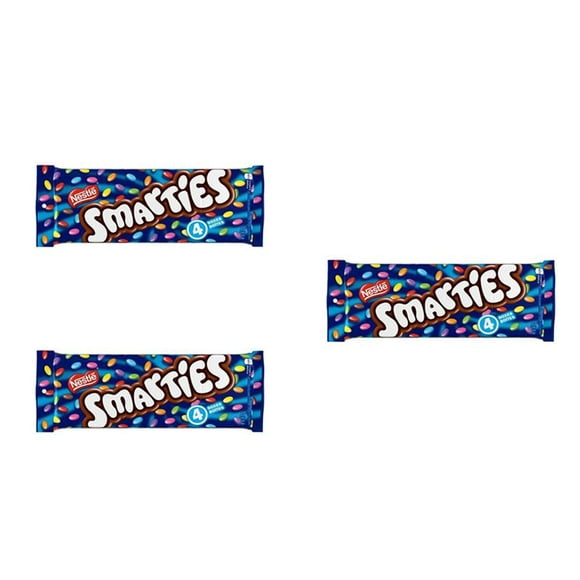 Chocolats Enrobés de Bonbons Smarties, 4 Boîtes, 45g (Pack de 3)