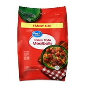 Great Value Italian Style Meatballs, Family Size, 80 oz (Frozen)