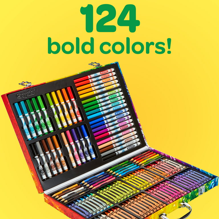 140pc Crayola Inspiration Art Portable Case Set w/ Pencils/Markers For Kids  5+ - Onceit