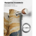thumbnail image 6 of nqOlkjepod Outdoor Curtains for Patio Waterproof, Navy Blue Brown Outdoor Privacy Panels Grommet, Tropical Palm Leaves Vintage Blackout Outside Curtains for Porch/Cabana/Pergola 54"x108", 1 Panel, 6 of 8