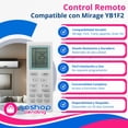 thumbnail image 4 of Control Minisplit Compatible Mirage Gree York Japando Samsung, 4 of 8