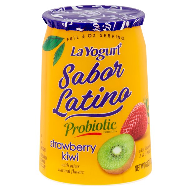 La Yogurt Sabor Latino Probiotic Strawberry Kiwi Blended Lowfat Yogurt