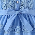 thumbnail image 6 of Girls' Dresses Fashion Crewneck Lace Princess Dresses Cute Half Sleeve Party Dress Kids Clothes Girls Size 2-8, 6 of 7