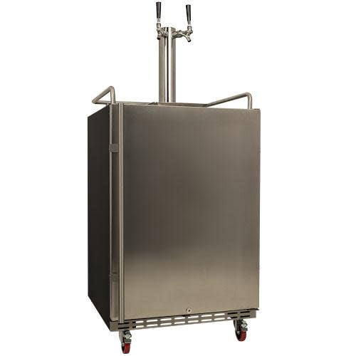 Edgestar Kc7000twin 24" Wide Double Tap Kegerator For Full Size Kegs