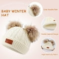 thumbnail image 2 of Monebena Kids Winter Beanie Hat Scarf Gloves Set Knit Warm Toddler Winter Cap Gloves Neck Warmer for Boys Girls 1-8 Year M01, 2 of 14