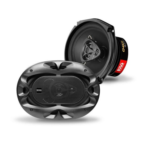 BOSS Audio Systems CH6930B Chaos Series Altavoces estéreo para puerta de coche de 6 x 9 pulgadas, 400 vatios máximo, 3 vías, audio de rango completo, tweeters, coaxial, se venden en pares