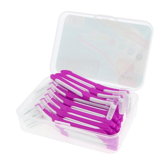 30 Piezas de Cepillos Interdentales Micro en apariencia de L Palillos de con atención Bucal Diario jinwen Cepillo interdental
